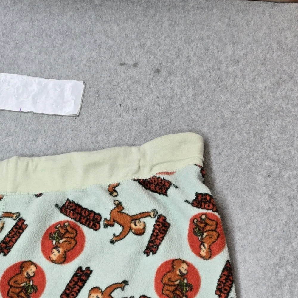 VINTAGE Curious George Men Sleepwear XXL Pajama Pants Sweatpants Fleece